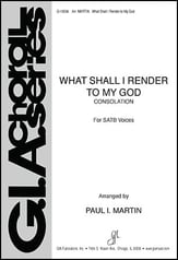 What Shall I Render to My God SATB choral sheet music cover